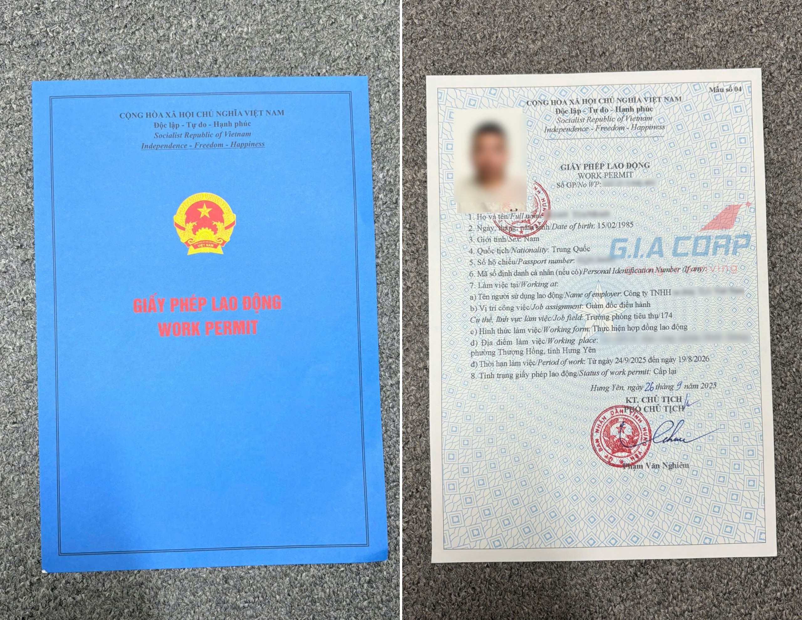 企业分公司可以提交工作许可证申请材料吗？